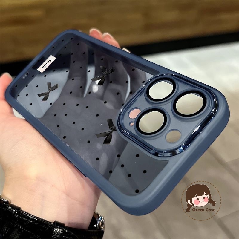 Simpleโปร่งใสสีดําBowเคสโทรศัพท์สําหรับHuawei Honor Magic 7 6 5 Pro Lite Y9 Prime Y7 2019 Y9S Honor 