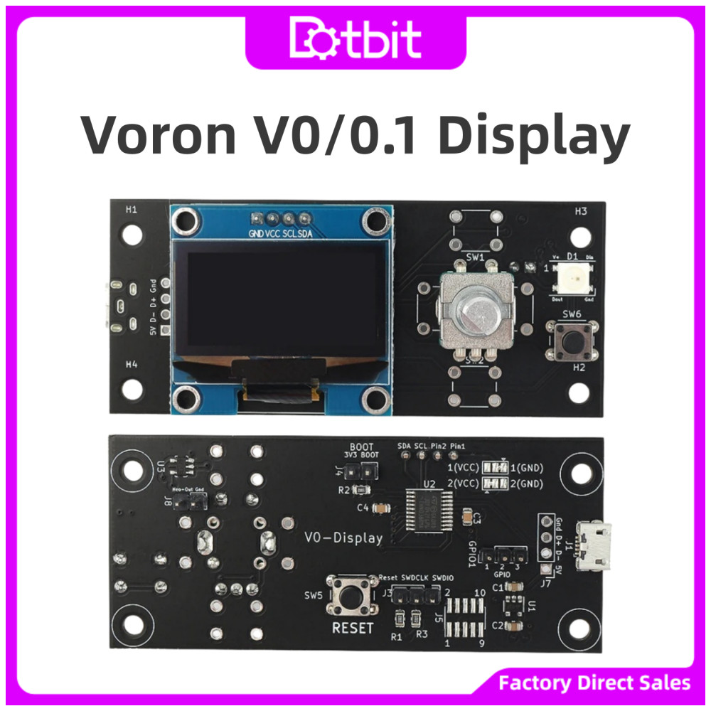Voron V0 & V0.1/2 1.3 นิ้วจอแสดงผล OLED สมาร์ทจอแสดงผลสําหรับ Voron V0 3D เครื่องพิมพ์อุปกรณ์เสริมสํ