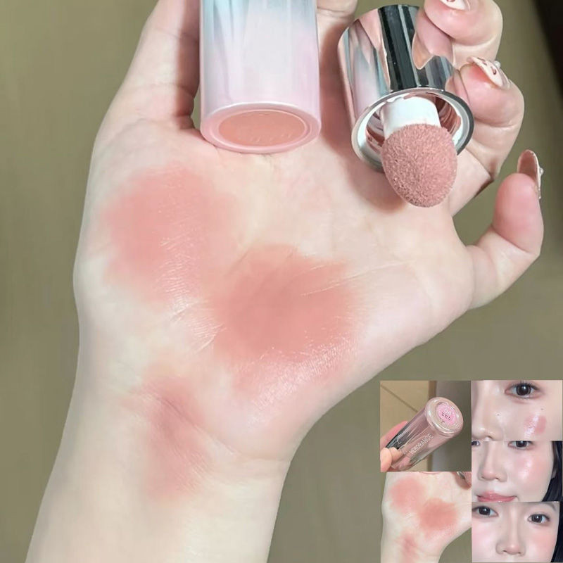 บลัชเชอร์แป้งน้ํา 5 สี สีเทาชมพู ความอิ่มตัวต่ํา สีชมพูแอปริคอท บลัชเชอร์แป้งลิควิด ครีมบลัชออน ติดทนนาน สําหรับผู้เริ่มต้น