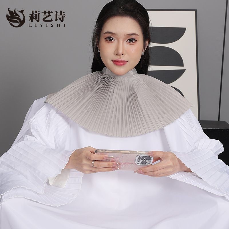 ผ้าคลุมตัดผมแบบไม่ติดสำหรับร้านทำผมสไตล์ไฮเอนด์ Wang Li สำหรับการดัดผม ย้อมสี ทรีตเมนต์น้ำมัน บริการลูกค้า [yfw]