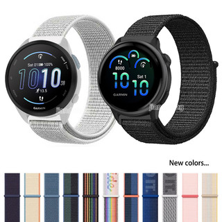 Breathable ไนลอนถักสายรัดข้อมือสําหรับ Garmin Vivoactive 6 5 4 Forerunner 570 165 55 158 265 255 245 Venu 4 3 2 plus SQ sq2