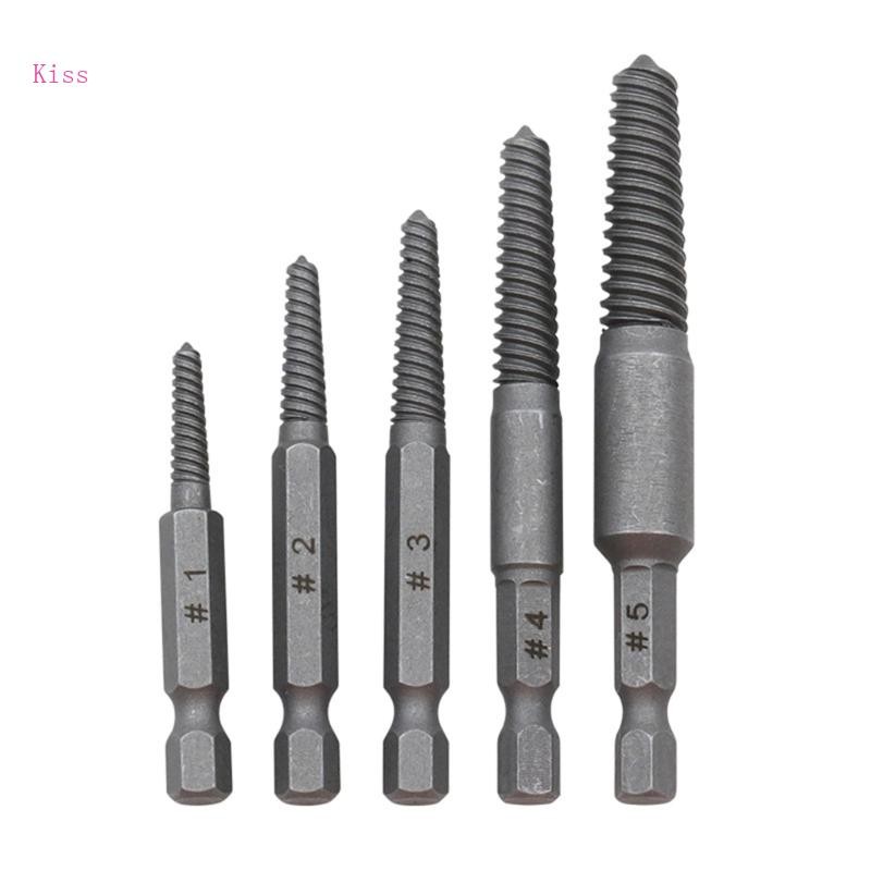 Kiss Strength Damaged Screw Extractor Set Screw Remover Tools กําจัดง่าย