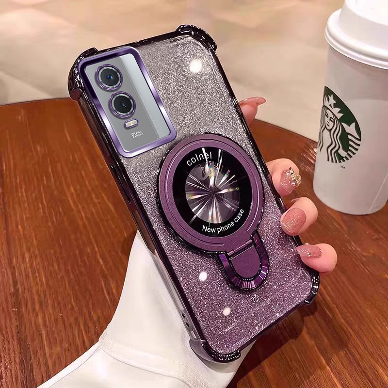 เคส VIVO Y76 Y76S 5G Y72 เคสโทรศัพท์สําหรับใหม่ Soft Anti fall เกราะป้องกันวงเล็บ UD