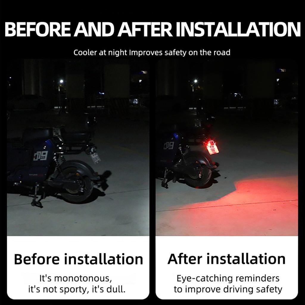 ความสว่างสูง Wing Eagle Eye ไฟหน้ารถจักรยานยนต์ Strobe Flash ไฟ LED สําหรับ Custom Mods อัพเกรดทนทานลูกปัด LED - รูปที่ 3