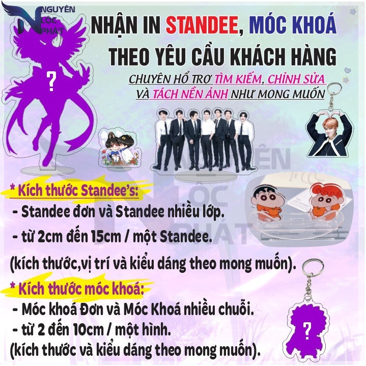 โมเดล Standee - พวงกุญแจ Mica Arylic พร้อมตัวละครอนิเมะมังงะ - Kpop