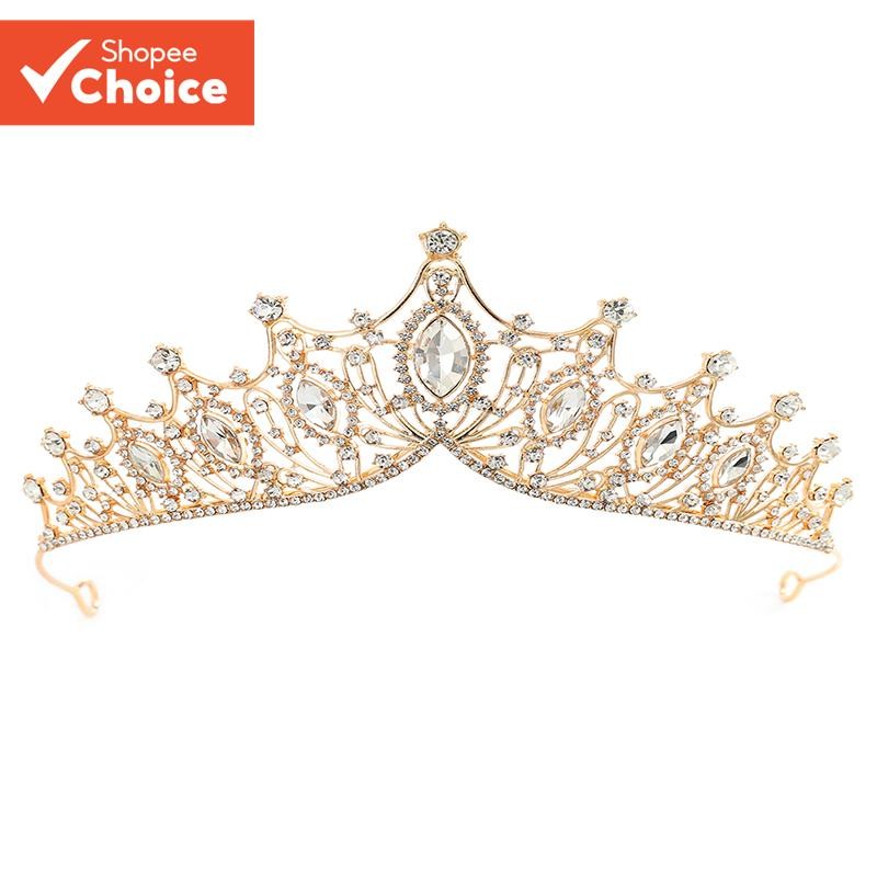 แต่งงานเจ้าสาว Tiaras & Crystal Cake Toppers – Elegant Head Dress สําหรับชุดเจ้าสาวและตกแต่งงานเลี้ยงวันเกิด