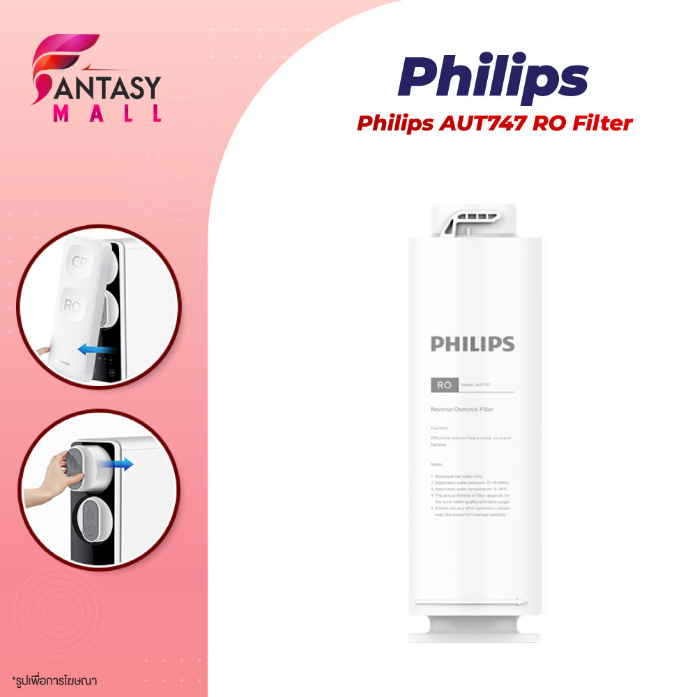 ไส้กรอง Philips AUT747 RO Filter ไส้กรองน้ำดื่ม ไส้กรองเครื่องกรองน้ำ สำหรับเครื่องกรองน้ำรุ่น AUT20