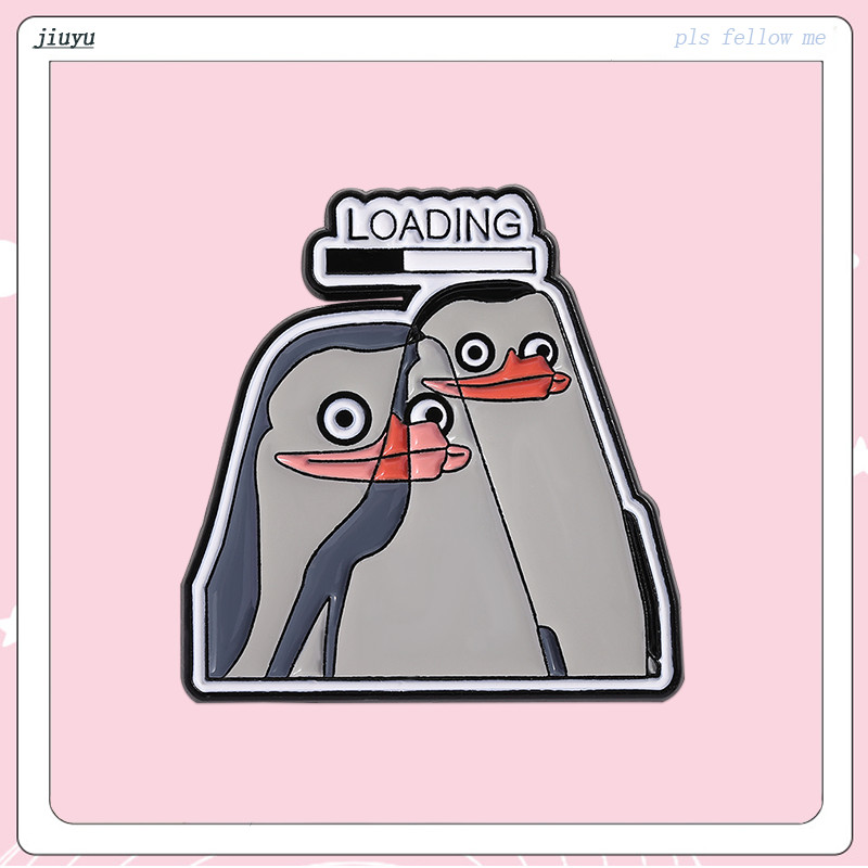 LOADING เคลือบ Pins เพนกวินการ์ตูนเข็มกลัด Badge Lapel Pin สําหรับกระเป๋าเป้สะพายหลังและเสื้อผ้าอุปก