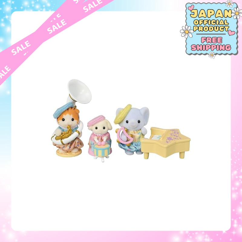Sylvanian Families Preschool Performance Set – Doremi Music Band – Toy Dollhouse 3 Years and Up EPOCH｜Japan Official