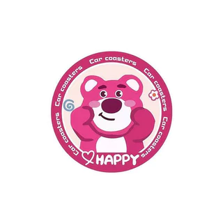 รถถ้วย 2 ชิ้นลื่นประตูสล็อตเก็บน่ารักการ์ตูนตกแต่ง Universal Fit