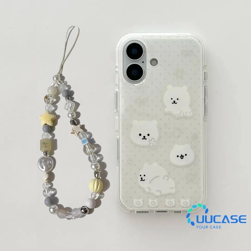 Minimalistหมีเคสโทรศัพท์สําหรับiPhone 11 12Pro 13 14Plus 15Pro Max 16Plus 16Pro XR XS Max 7 8Plusสาวสร้างสรรค์ฝาครอบโทรศัพท์BB