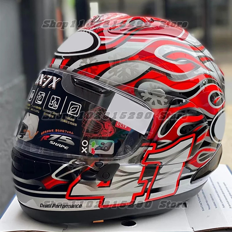 หมวกกันน็อคมอเตอร์ไซค์ RX-7X Haga GP ใหม่ปี 2025 หมวกกันน็อคแบบเต็มหน้า RX7X RX-7X Corsair-X RX-7V ขนาด M-XXL จากญี่ปุ่น
