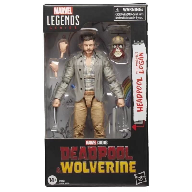 Marvel Legend Series Deadpool 3 Logan Casual Clothes Wolverine Action Figure