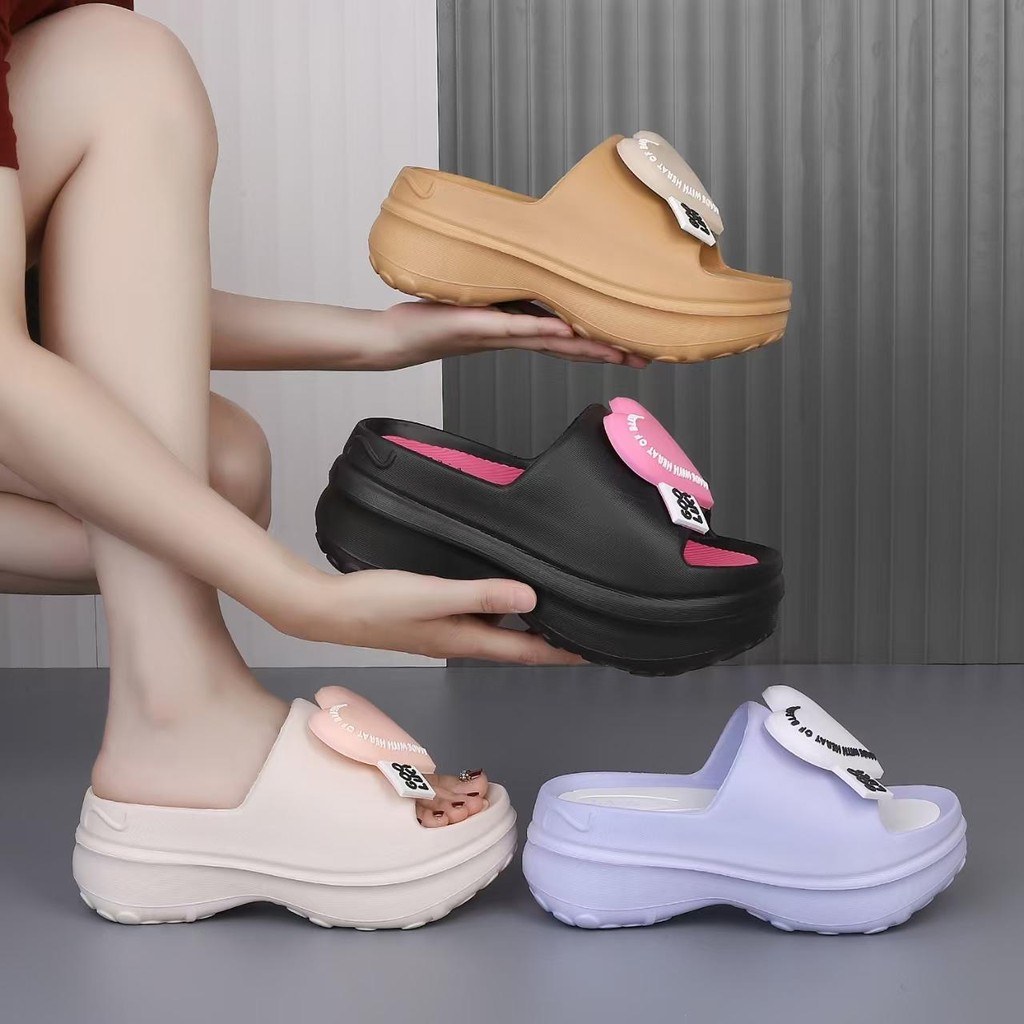 LAVA 233-5 มาใหม่รองเท้าส้นตึก แต่งอะไหล่หัวใจน่ารักมาก