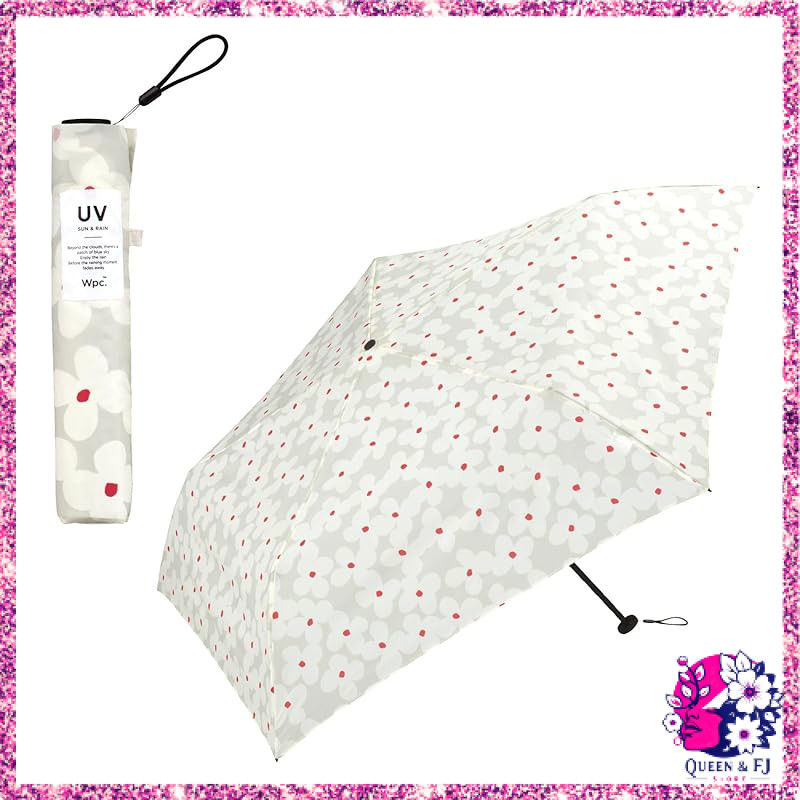 Wpc. Air-Light Mini Umbrella UV Cut Lightweight Slim Large 55cm 2 Colors for Women Travel