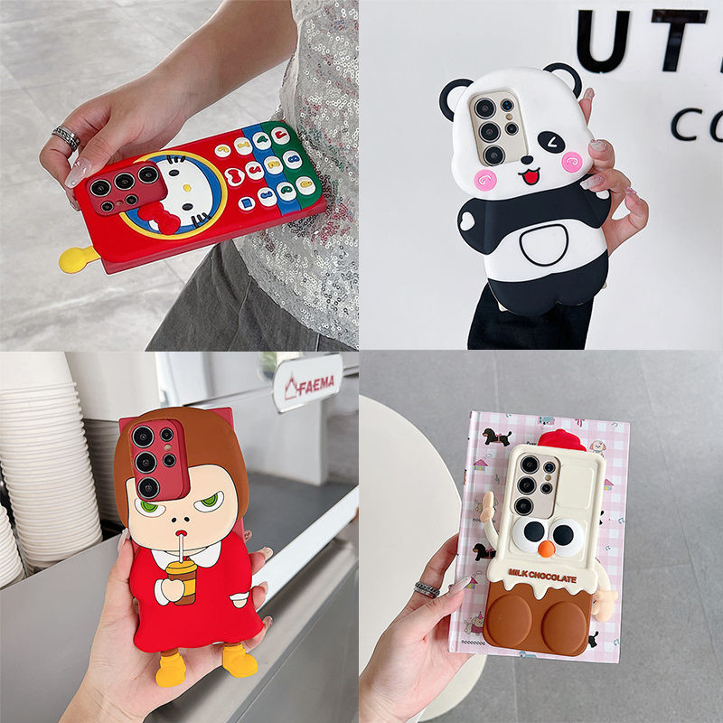 3D พร้อมขาตั้ง สําหรับ Vivo IQOO Z9X Z9S Z9 11 12 13 5G X50 X60 X70 X80 X90 Pro plus เคสมือถือ Soft 