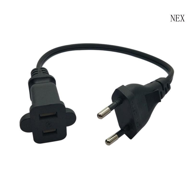 NEX 30 ซม.EU4 0 มม.ชายปลั๊ก NEMA 1-15R 2Prong หญิงอะแดปเตอร์สายไฟ 2x0 75㎡