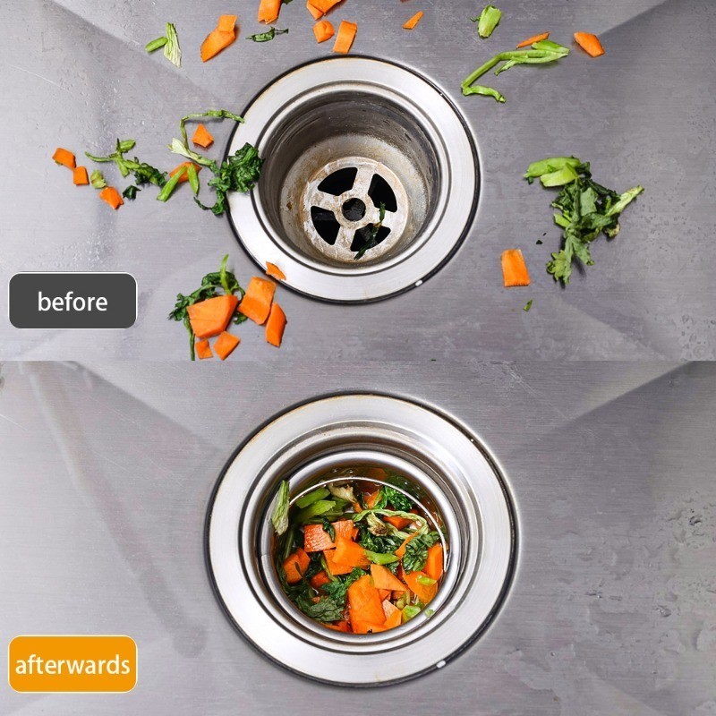 🏠Jibbyhome🏠ตะแกรงกรองเศษอาหาร สเตนเลส พร้อมที่จับ สําหรับอ่างล้างจาน ตะกร้าระบายน้ำ ป้องกันการอุดตัน #AL-0025 - รูปที่ 2