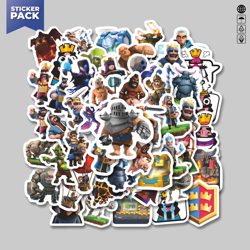 [100 ชิ้น]สติ๊กเกอร์แพ็คเกมสติ๊กเกอร์Clash Royaleความงามไวนิลสติกเกอร์ตกแต่งกันน้ําแล็ปท็อปหนังสือJo