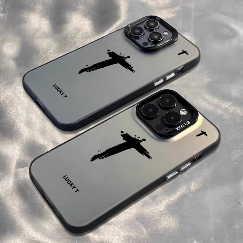 สต๊อกไทย เคสสำหรับไอโฟน11 ตัวอักษรTที ทีเชอะ เคสป้องกันมือถือ for IPhone 13 12 7Plus 14 15 11Pro MAX XR XS XSMAX SE2020 - รูปที่ 5