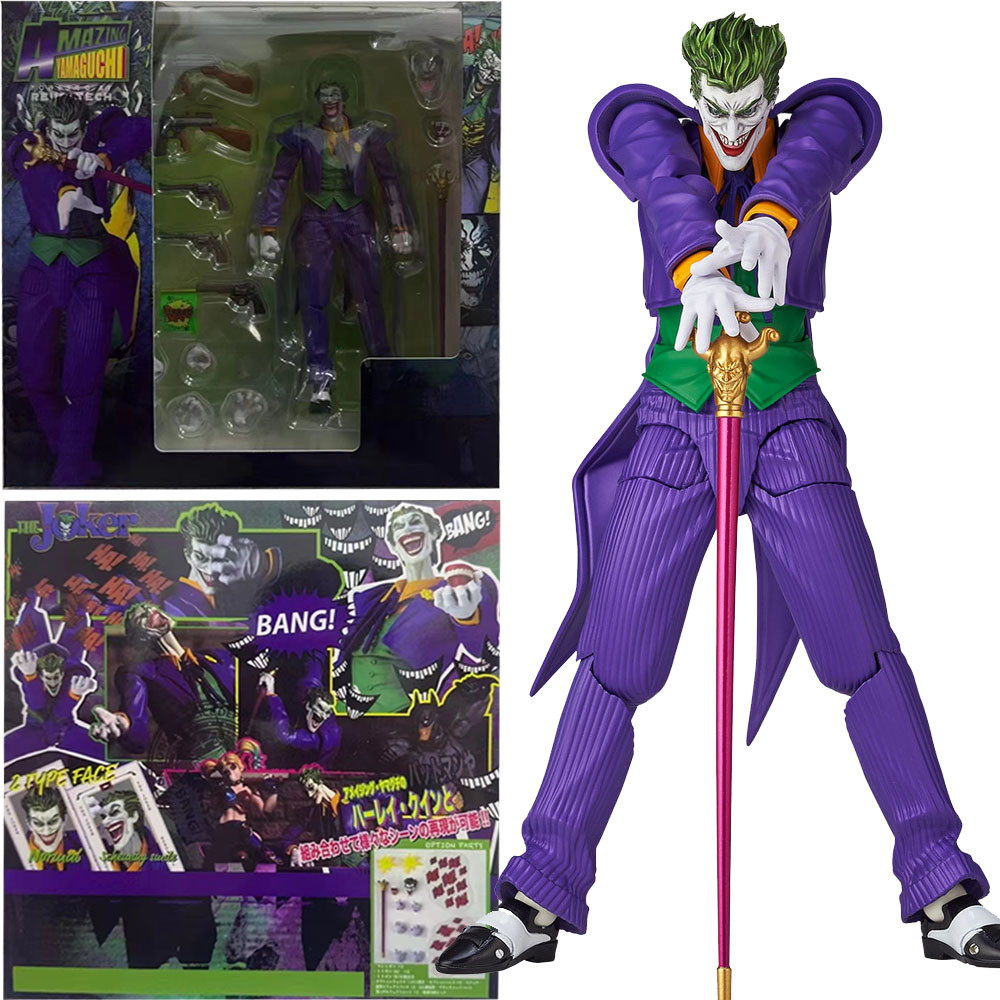 The Jocker Action Figure Movable Joint Dc Jocker Revoltech ของเล่นโมเดลตกแต่ง