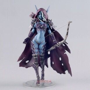 World of Warcraft 7Inch Sylvanas Queen of the Dead Winder Anime garage kits Model Ornaments Anime