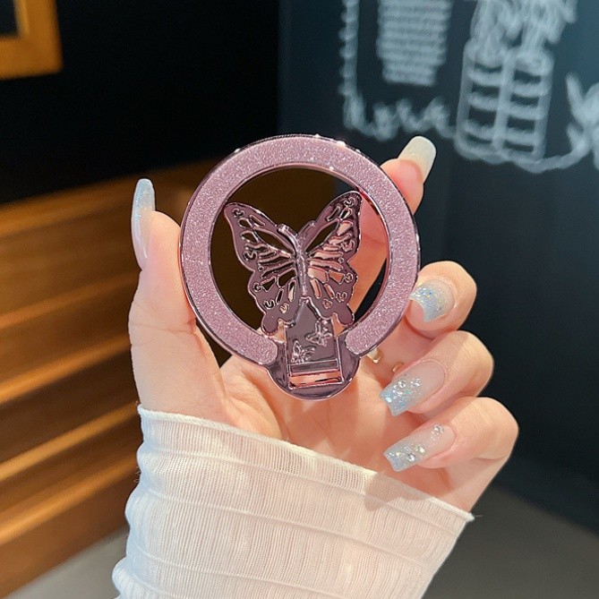 For Phone Butterfly Holder Luxury ขาตั้งโทรศัพท์มือถือ สามารถปรับได้ แบบสากล ราคา ถูกที่สุด ดีลบีเคเค แกลเลอรีภาพที่ 5