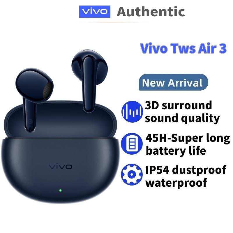 ชุดหูฟังบลูทูธไร้สาย Vivo Tws Air 3 True พร้อมคุณภาพเสียงรอบทิศทาง 3 มิติอายุการใช้งานแบตเตอรี่ยาวนาน