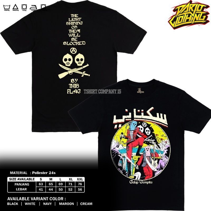 DarjoClothing T-Shirt - Sukatani Punk Dark Gempita - เสื้อยืด Punk Band Suka Tani Punk Metal Band Sh