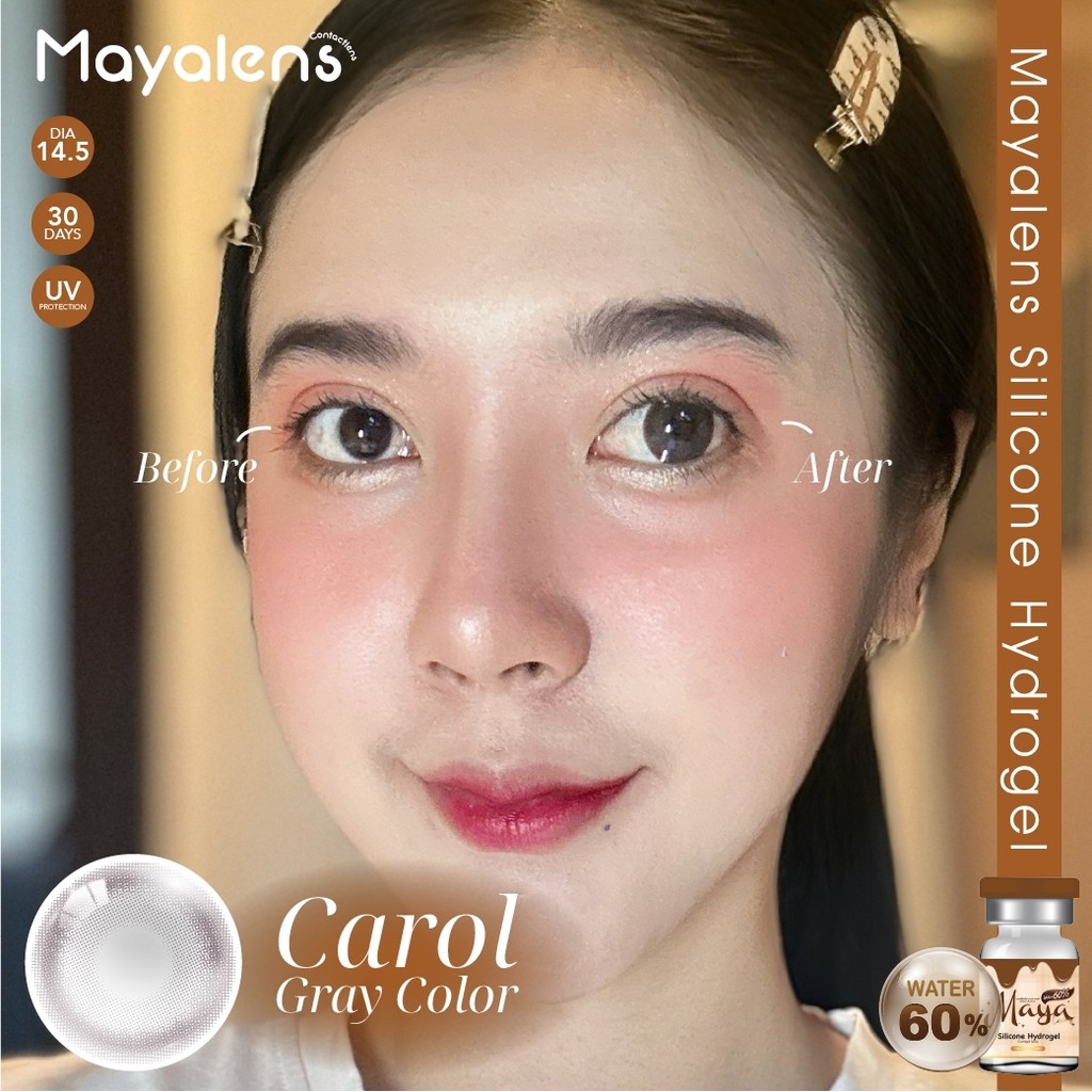 🔥คอนแทคเลนส์ Silicone Hydrogel ✨ขนาดกลาง✨ Carol ✨Mayalens Premium - รูปที่ 6