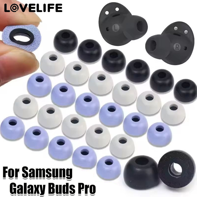 [AUTO&3C]เคล็ดลับหูตัดเสียงรบกวนสําหรับ Samsung Buds Pro - ชุดซิลิโคนอ่อนนุ่ม 3 คู่พร้อม Secure Fit, ช่องเสียง 4.5 มม. และติดตั้งง่าย