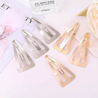 100pcs 7cm คลิปสามเหลี่ยมคลิป bb ทองว่ายน้ำสีดำนิกเกิลโบว์แฮนด์เมดเครื่องประดับผมอุปกรณ์ขนาดเล็ก DIY กิ๊บขายส่งวัสดุ