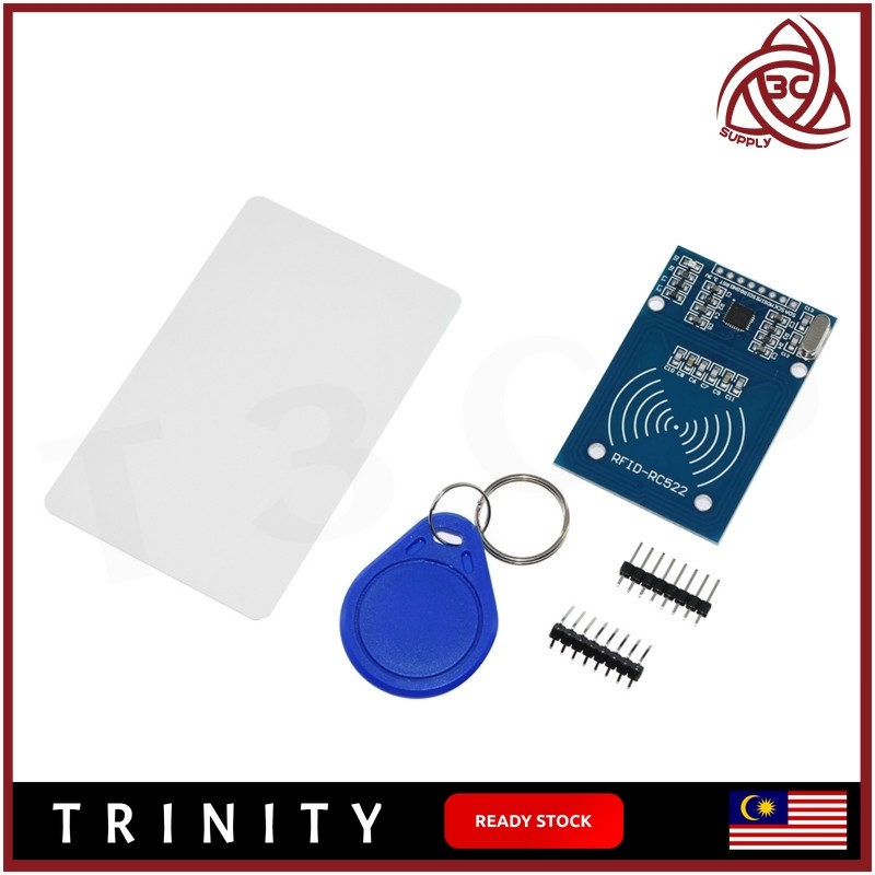 MFRC-522 RC-522 RC522 13.56MHz RFID โมดูล S50 S70 UltraLight Pro Desfire Arduino UNO ชุด SPI Writer 