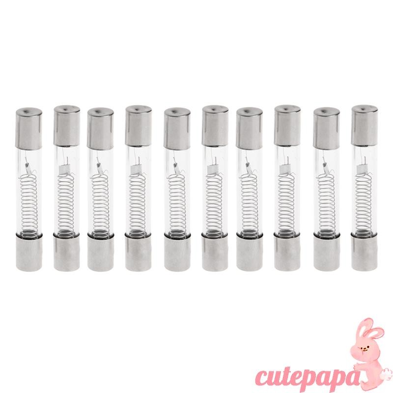 Cutep 10x 5KV 0 8A 800MA ไมโครเวฟแรงดันไฟฟ้า Quick Blow ฟิวส์ Glas เปลี่ยนหลอด