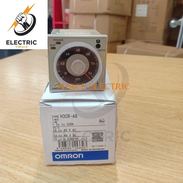 Omron H3CR-A8 12-48VDC จับเวลาต้นฉบับ Omron H3CR A8 48VDC