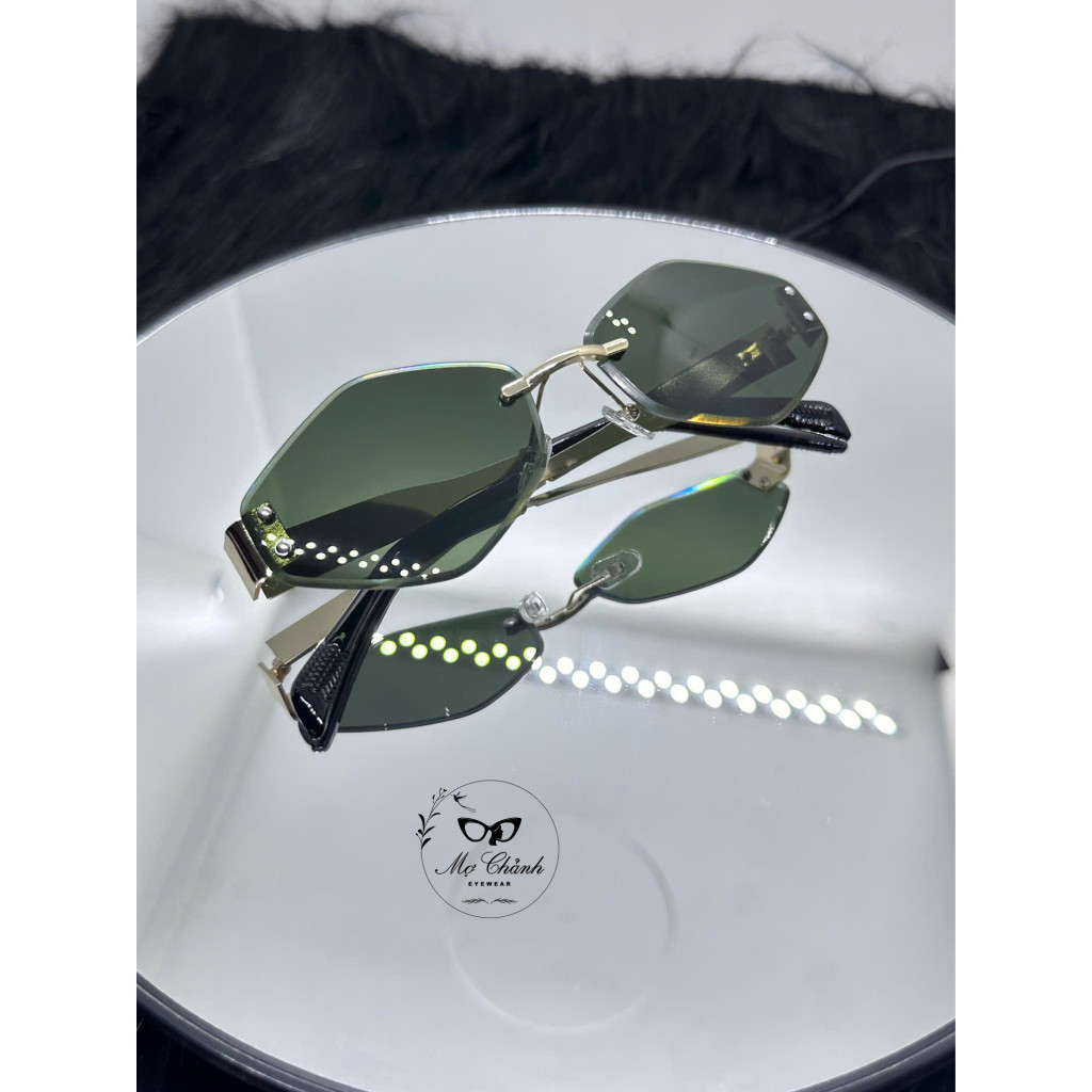 แว่นกันแดดแฟชั่นสตรี Unique Style Rimless - รหัส A5 - - h2thouse