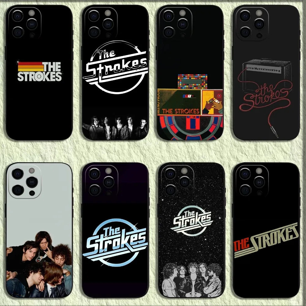TP-1 Band S-Strokes เคสโทรศัพท์สําหรับ iPhone 16, 17,15,14,13,12,11,Pro,X,XS,Max,XR,Plus,Mini Soft B