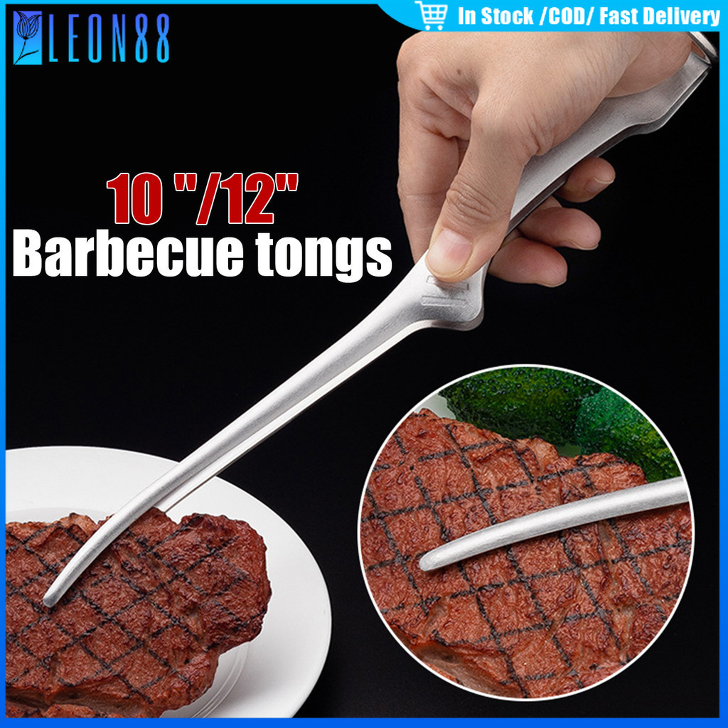 ของมาใหม่！ที่คีบปิ้งย่างเกาหลี 12นิ้ว ที่หนีบอาหารสแตนเลส  ไม้คีบเนื้อหมูกระทะ บาร์บีคิว ใช้ดี