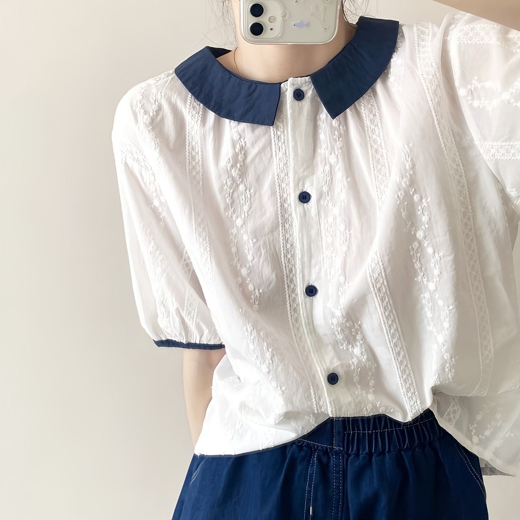 ส่งไวจากไทย Summer S-3XL เสื้อแขนสั้นผู้หญิงฤดูร้อนหลวมเสื้อยืดด้านบนเกาหลี