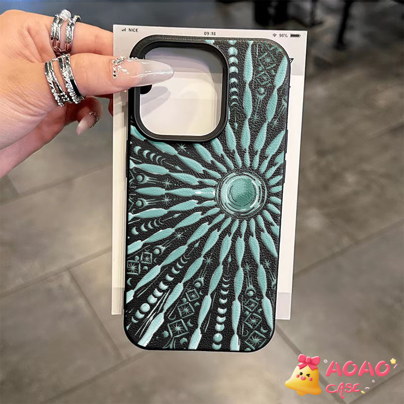 เคสไอโฟน11 สำหรับ iPhone 15 13 16 11 12 14 Pro Max 8 7 14 15 Plus XR XS X Max ปกซันโทเท็มที่สร้างสรรค์แฟชั่นสุดหรูแฟชั่น