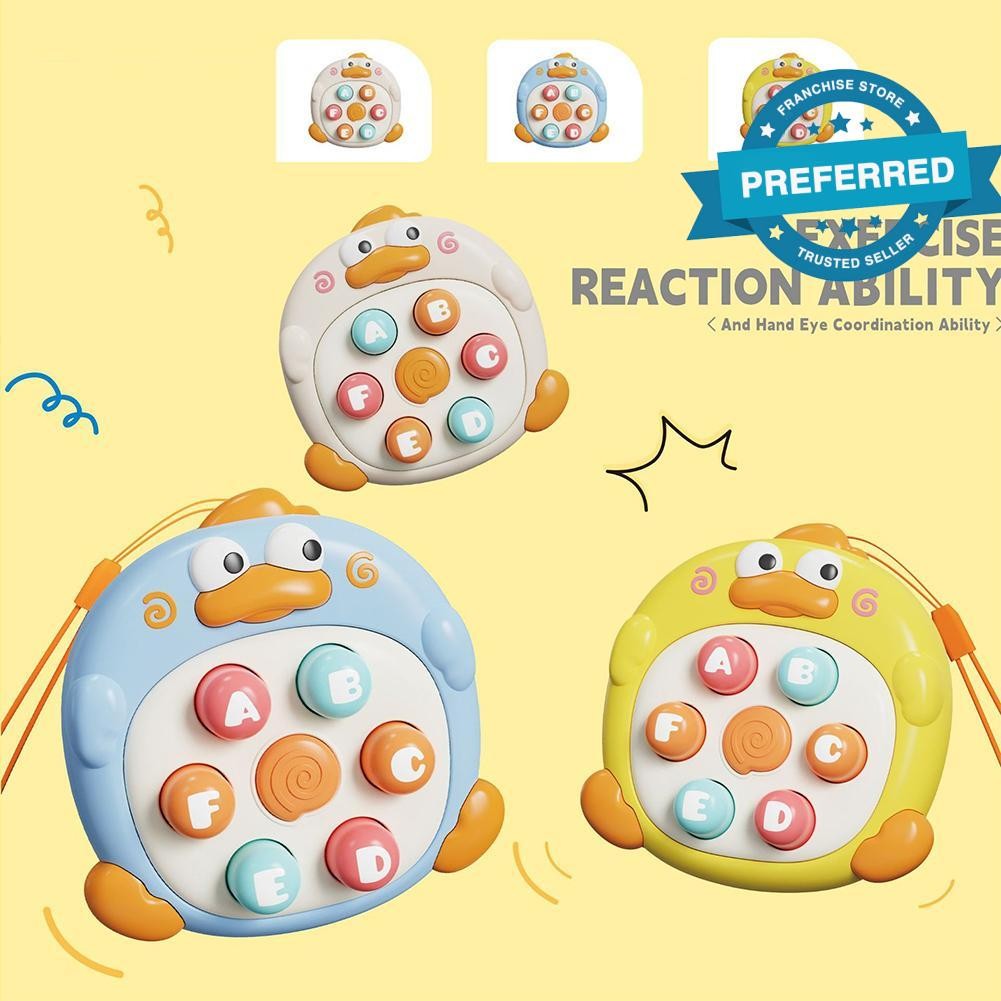 Palm Tapping Ground Mouse เป็ดน่ารักของเล่นบีบอัดของเล่นน่ารักWhack-a-mole Palm Mini Press Q8n3