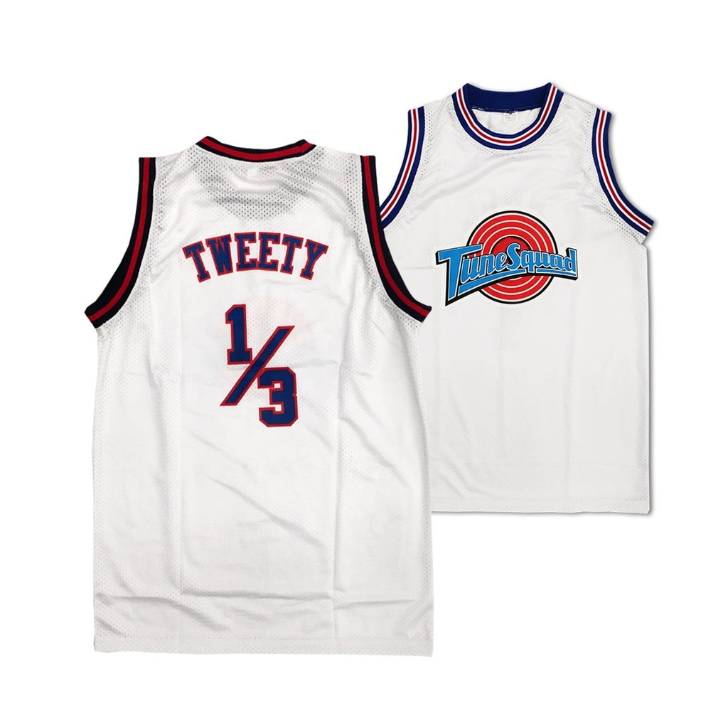 Twety Bird Tune Squad White Jersey Space Jam Basketball 1/3 Movie Brand