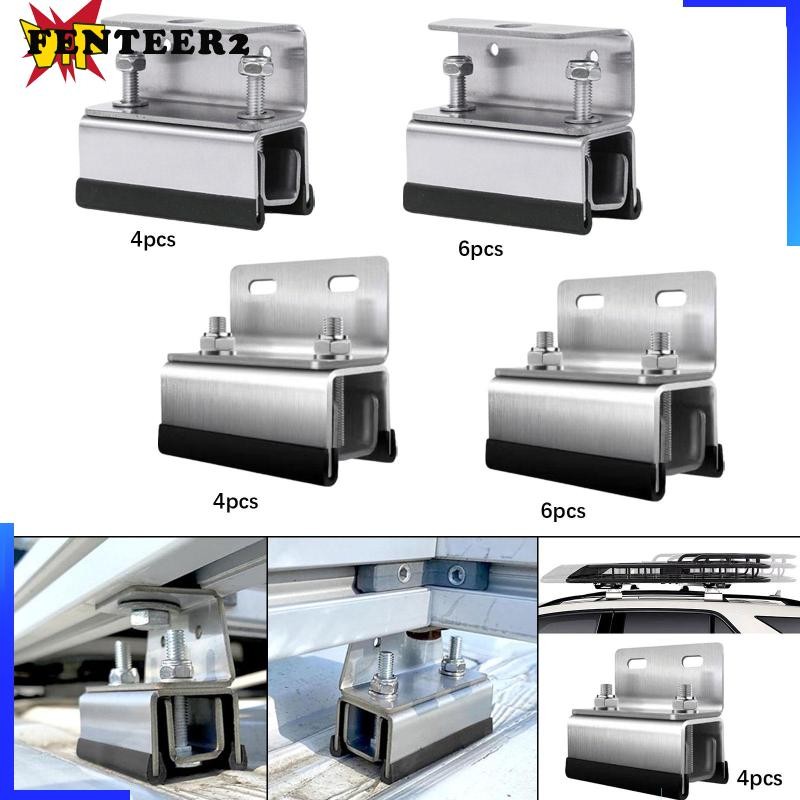 [Fenteer2] Roof Rack Mount Kit กันสนิมทนทานประสิทธิภาพสูง Van Roof Rack Brackets