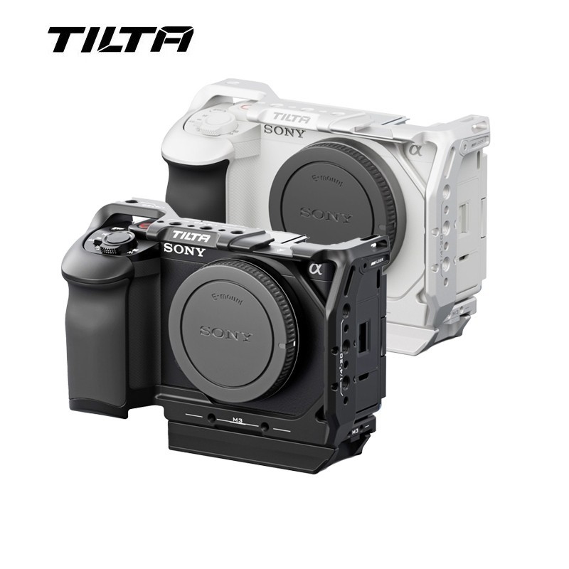 TILTA Sony ZV-E1 ZVE1 กล้องกรงชุด Silver TA-T35-AS พร้อมซิลิโคน Grip Dslr Rig Cold Shoe Nato Handle