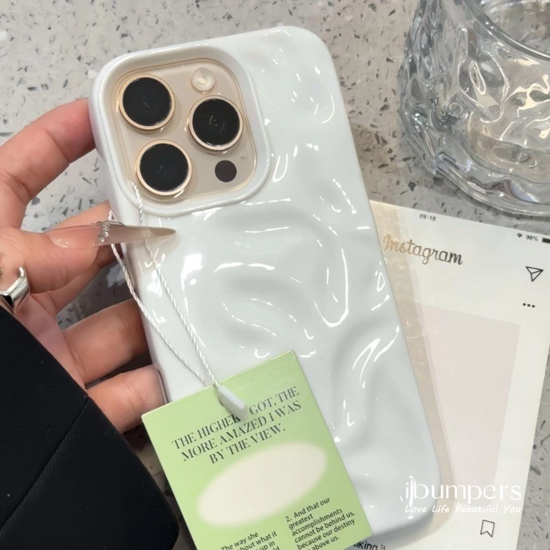 ibumpers เคสไอโฟน เกาหลี Simple Meteorite รูปแบบกรณีสี Candy สําหรับ iPhone 11 12 13 14 15 16 Pro Max ใหม่ปกหลังซิลิโคนอ่อนนุ่มกันกระแทก thumbnail 5