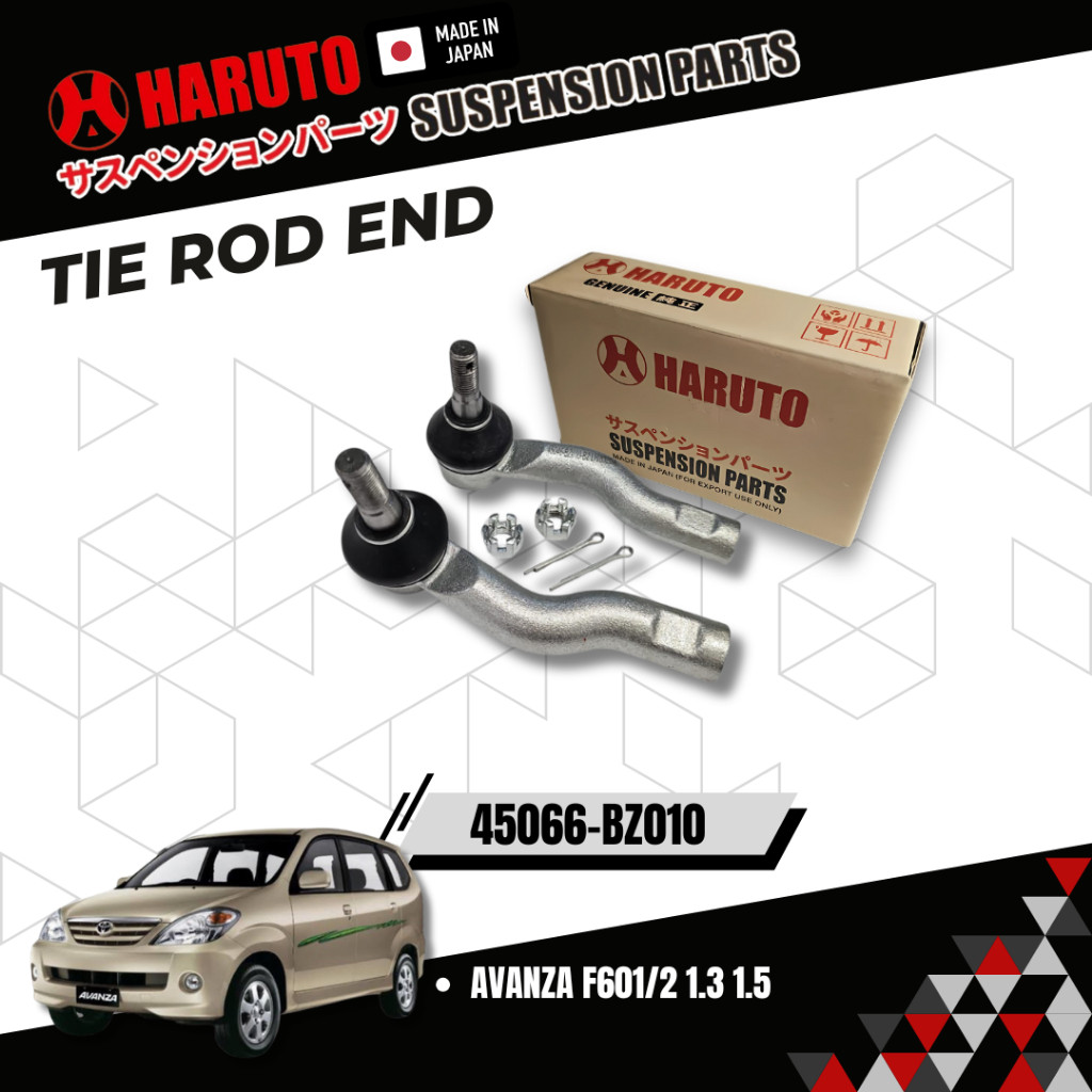 HARUTO TIE ROD END SET LH & RH TOYOTA AVANZA F601/2 1.3 1.5 (54066-BZ010)