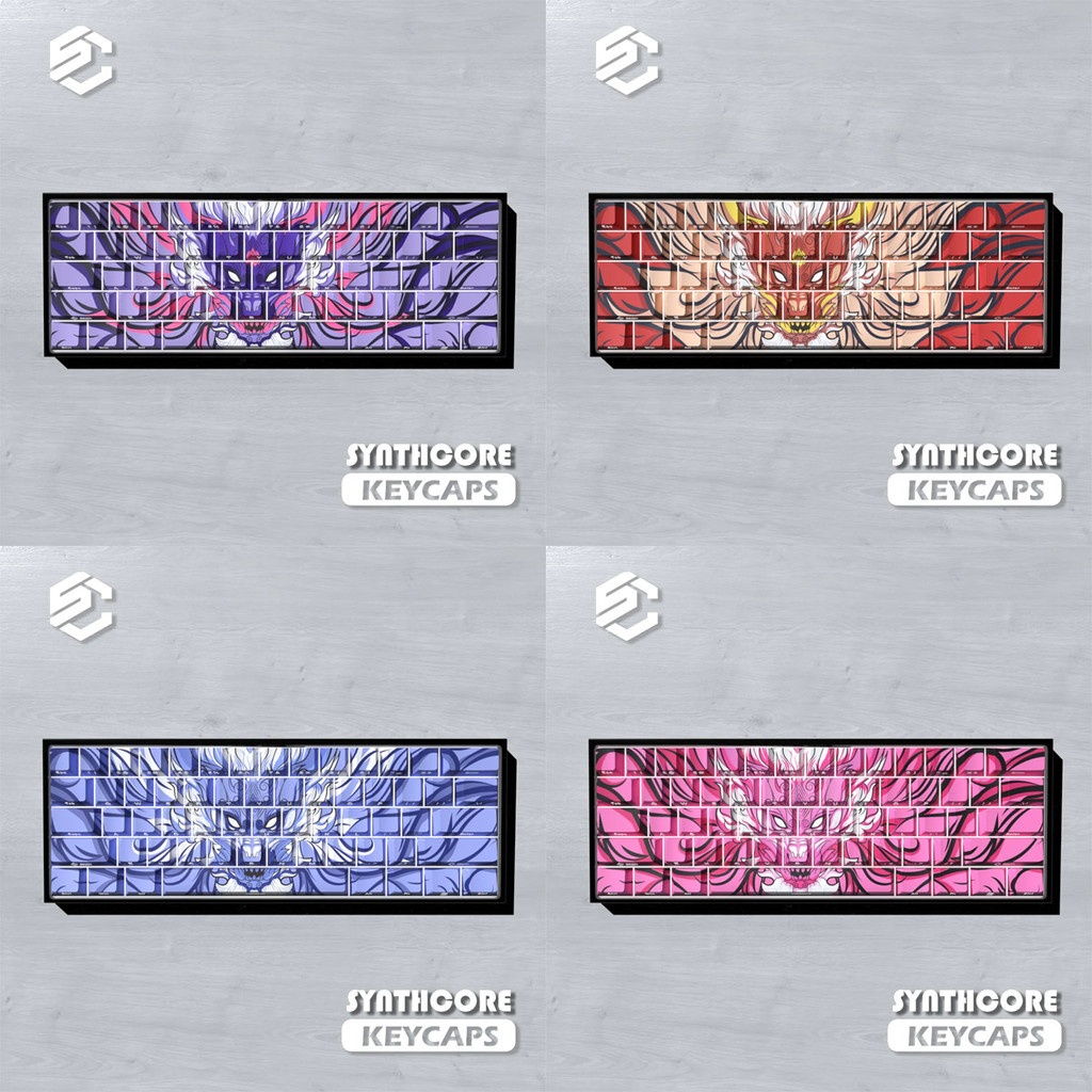 Dinraal Keycap Cherry Profile 74 คีย์ PBT Letter พิมพ์ด้านข้าง LED Transmission Wooting60 Mad68 Mech
