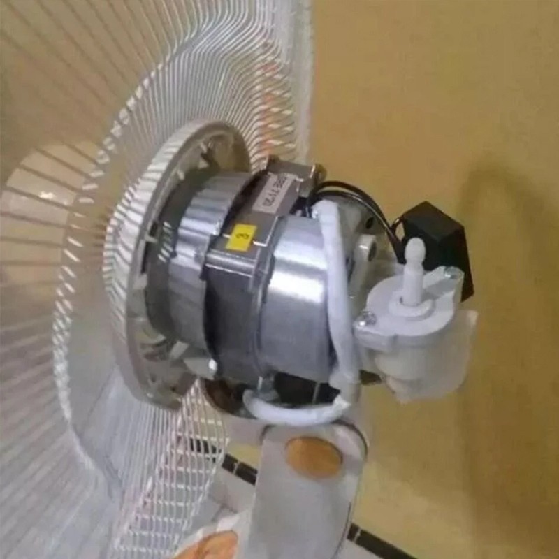 มอเตอร์พัดลม16 นิ้ว  ทองแดงแท้ แถม คาปาซิเตอร์ แกนคอ ปุ่มดึงส่าย ตัวล็อคใบพัดลม - รูปที่ 7