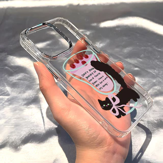 TPU เคส OPPO A6 A5 Pro A3X A60 A15 A79 A18 A57 A58 A16 A54 A53 A78 A3 A5S A74 A77 A38 A15S A56 5G Cat เคสโทรศัพท์ ใส