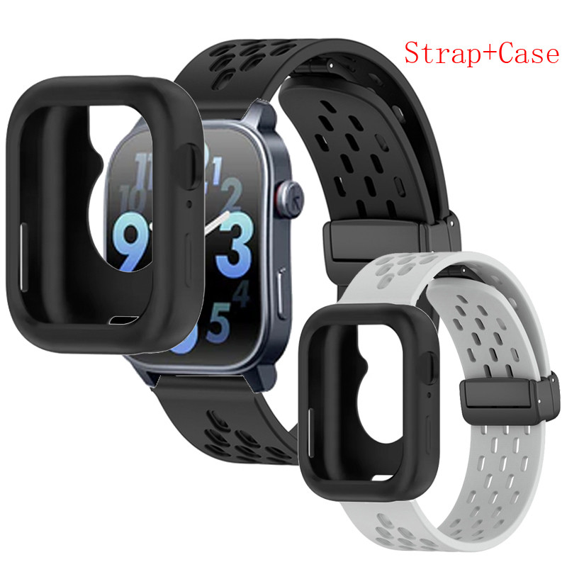 สาย เคส Kieslect KS3 elite สายรัด + กรณีสมาร์ทนาฬิกาปกอ่อนป้องกันกันชน ดําเนินการง่าย ซิลิโคนกีฬาวงเ